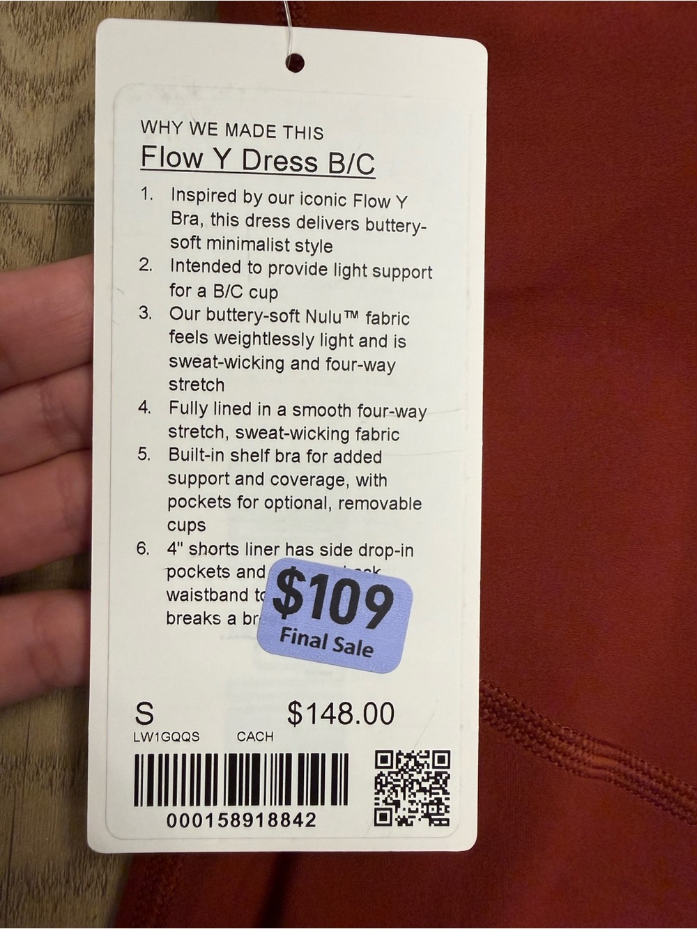 Lululemon Flow Y Dress B/C - Picture 4 of 5